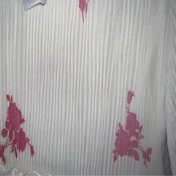 Ganni White and Pink Tiered Dress - Picture 12 of 12